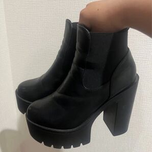 ギャル ショートブーツ ショートブーツ ブラック