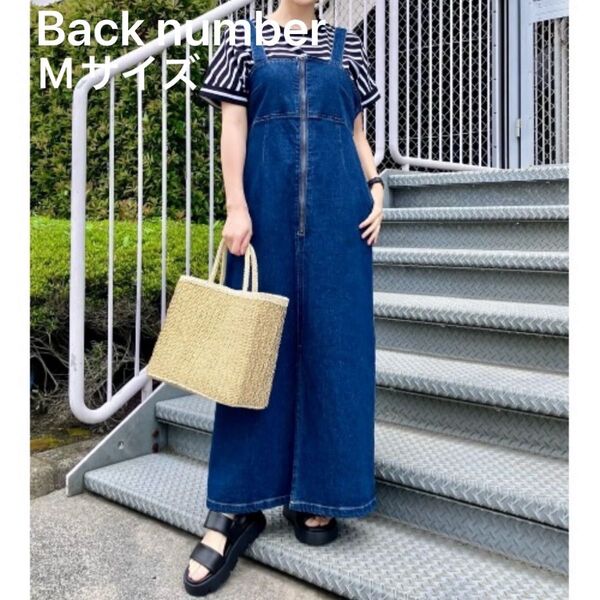 Back number デニムジャンパースカート インディゴブルー Mサイズ