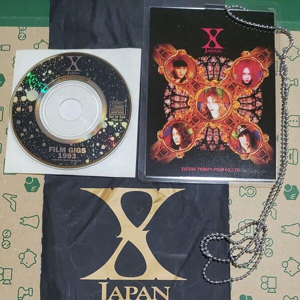 X JAPAN FILM GIGS 1993 非売品CDとパスケース セット