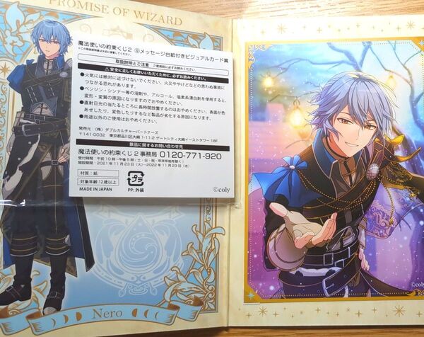 魔法使いの約束 くじ2 メッセージ台紙付きビジュアルカード賞 ネロ / ネロ・ターナー