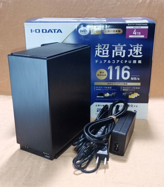 【動作品】4TB I-O DATA HDL2-AA4 NAS ネットワークHDD 正常判定