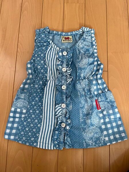 KICCOLY ノースリーブ ワンピース チュニック 90サイズ