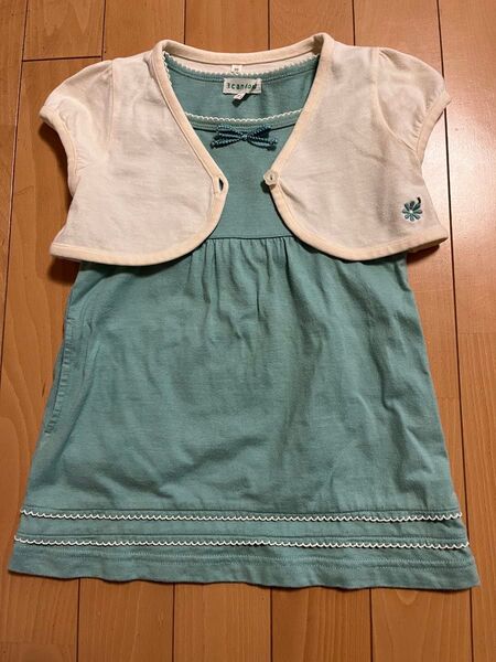 サンカンシオン 女の子 ワンピース セットアップ 90サイズ 3can4on