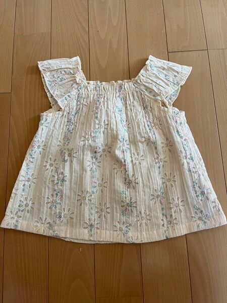 女の子 花柄 ノースリーブ トップス 90サイズ ANGEL LOVE