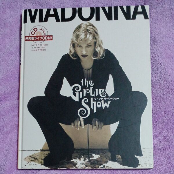 ★ マドンナ★ 写真集★美品★ ガーリーショー★未発表ライブ CD 付き★The Girlie Show★Madonna