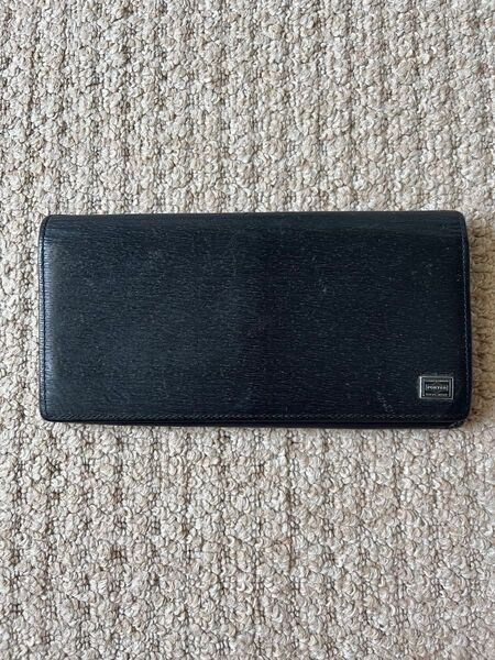 PORTER 吉田カバン 長財布 ブラック レザー 二つ折り財布