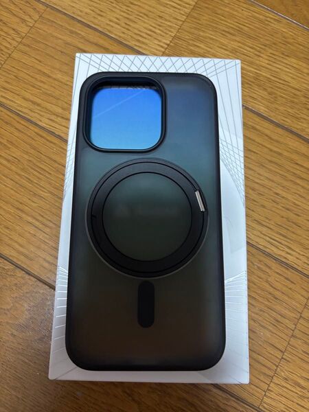 Andobil対応機種iPhone 15 Pro(6.1インチ)MagSafe対応、360°回転リングスタンド付きアイフォンケース