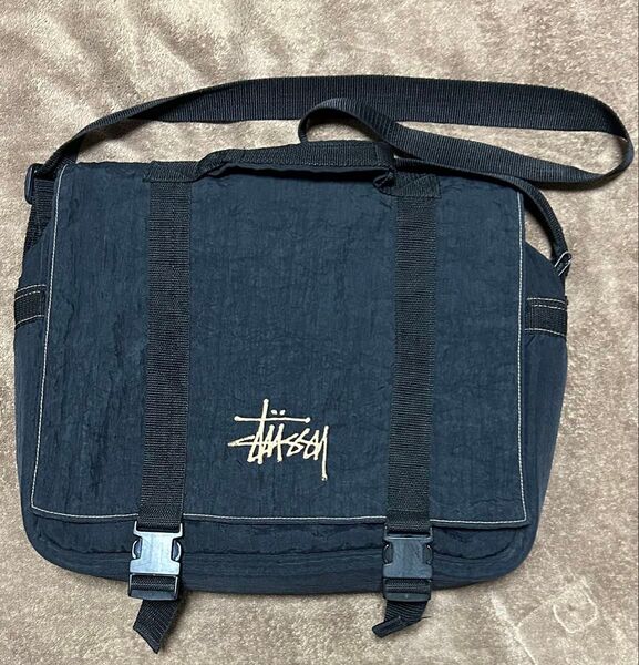 【希少】90s old stussy Messenger Bag 白タグvintage achieve