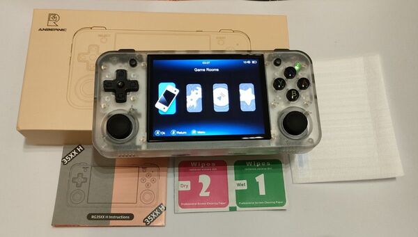 ◆◆◇◇ほぼ未使用!!anbernic RG 35XX H 箱説明書付属品付き microSD64GB◇◇◆◆