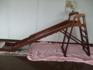  wooden slide, slipping pcs, landing board attaching, beautiful goods 