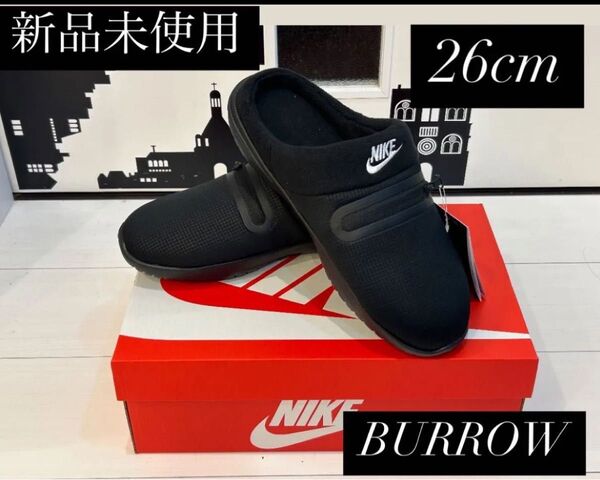 NIKE Burrow サンダル ブラック バロウ メンズ 26cm ナイキ
