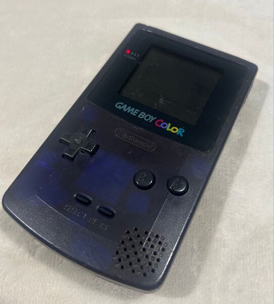 ジャンク 任天堂 ゲームボーイカラー 本体 ブルー CGB-001 パープル