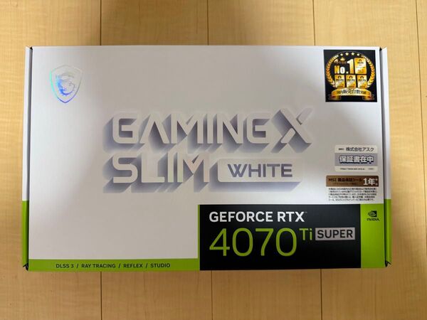 美品 MSI GeForce RTX 4070Ti SUPER GAMING X SLIM WHITE グラフィックボード