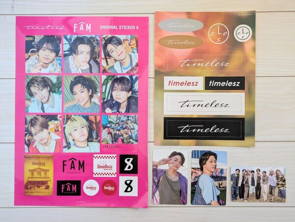 timelessz FAM ステッカー フォトカードセット 新聞切り抜き