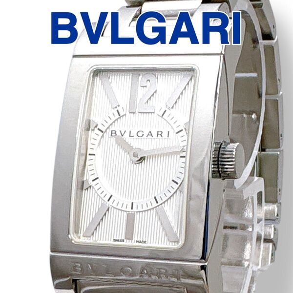 ブルガリ BVLGARI レッタンゴロ RT39S シルバー文字盤 クォーツ QZ SS レクタングル レディース 腕時計 時計