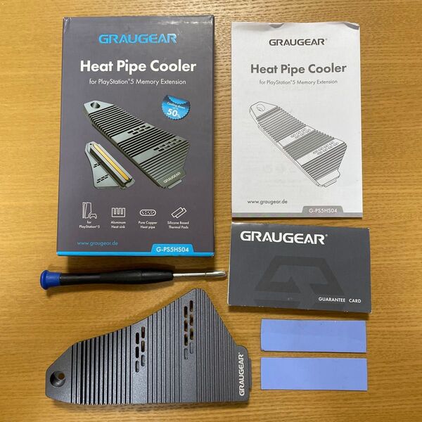PS5 SSD 冷却用 クーラー ヒートシンク GRAUGEAR