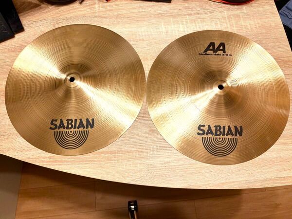 SABIAN AA Medium Hats ハイハット トップ ボトム ペア 14インチ