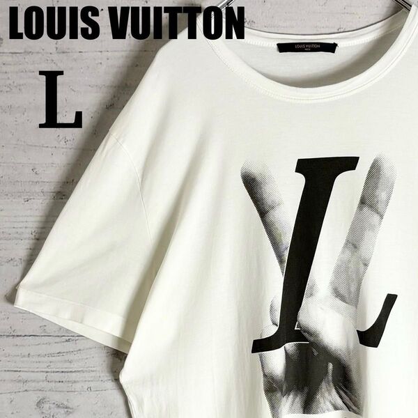 岩田剛典着用 ルイヴィトン ピースアンドラブ Tシャツ Lサイズ PEACE AND LOVE LOUIS VUITTON