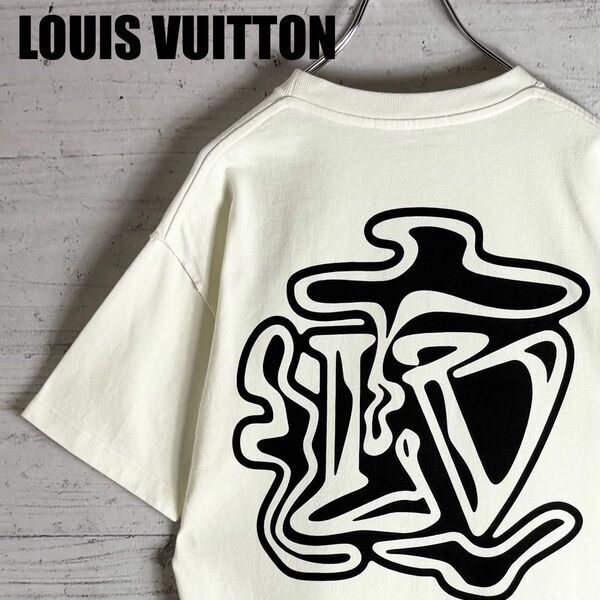 人気デザイン ルイヴィトン LVスモーク プリント Tシャツ Sサイズ LOUIS VUITTON