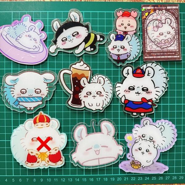 在庫更新 ちいかわ アクリル8cm アクリルパーツ ももんが