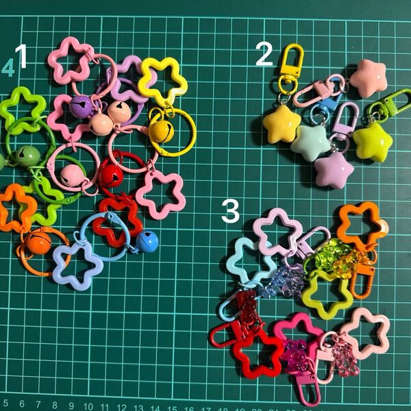 キーホルダーパーツ 3種類