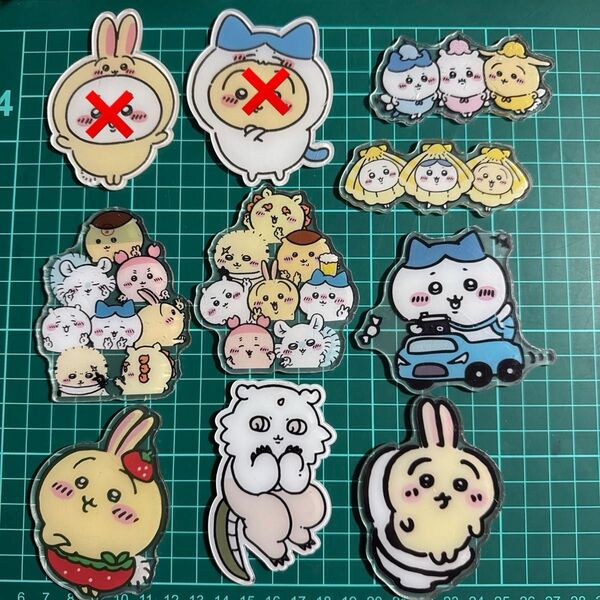 新作 ちいかわ アクリル8cm アクリルパーツ