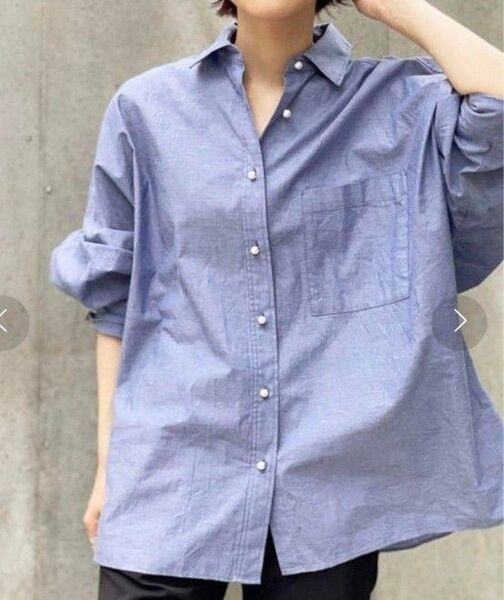 美品!Spick & Span パールボタンドルマンオーバーシャツ