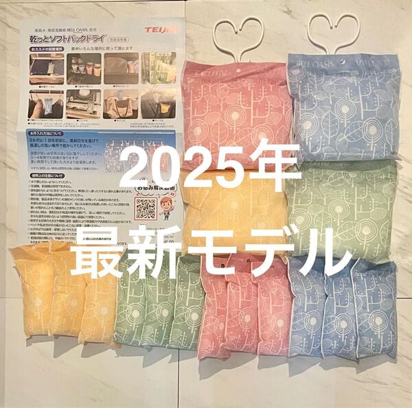 【最安】最新モデル 帝人アクシア 除湿&消臭 乾っとソフトパックドライ 大4個 スリム12個 フック4個 ☆新品未使用☆説明書付
