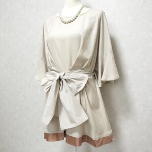 【未使用】RITSUKO SHIRAHAMA チュニックトップス カットソー Mサイズ トップス ブラウス 半袖