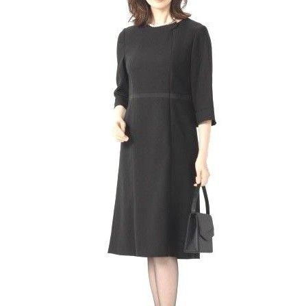 【未使用】洗える 東京ソワール ブラックフォーマルワンピース 礼服喪服 冠婚葬祭 11号
