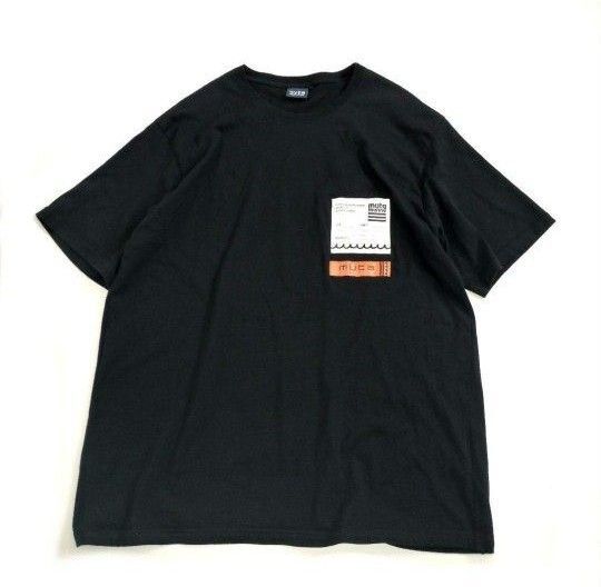MUTA MARINE ムータマリン バックプリントTシャツ 黒 ブラック 8 半袖 XL