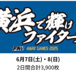 北海道日本ハムファイターズ ビジター応援デー 横浜で輝けファイターズ タオル