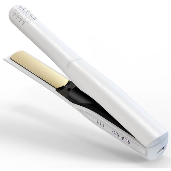 コードレス ヘアアイロン 2WAY カール ストレート ミニ USB充電式 白