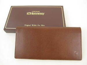 新品 未使用品 COGNAC Hennessy オリジナルウォレット 長財布 ブラウン メンズ E438 