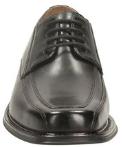 送料無料 CLARKS 26cm ビジネス ブラック 黒 レザー 革 クラシック フォーマル レース スリッポン ローファー サンダル X20_画像7