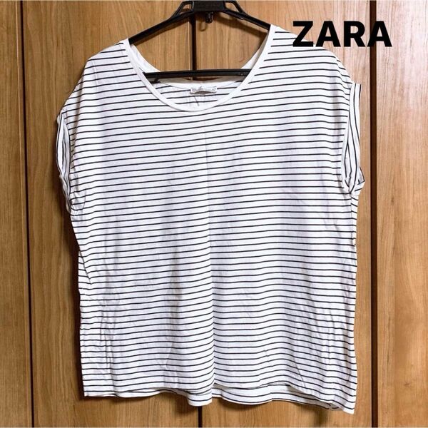 ZARA ザラ トップス 半袖 カットソー Tシャツ ボーダーTシャツ