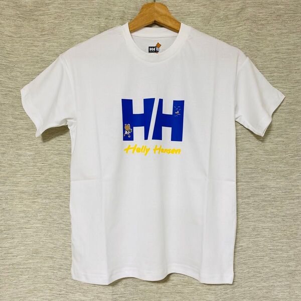 HELLY HANSENキッズ 抗菌防臭半袖Tシャツ ヘリーベアティー150cm 白 半袖