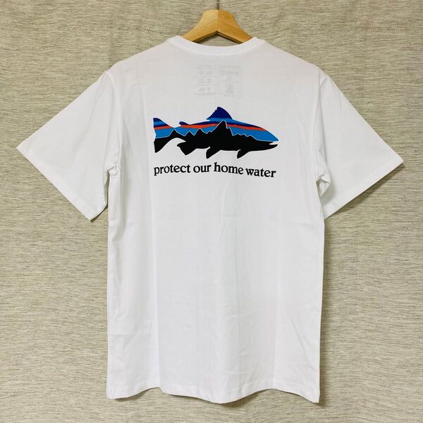 パタゴニア メンズ・ホーム・ウォーター・トラウト・オーガニック・Tシャツ S 白 patagonia ホワイト