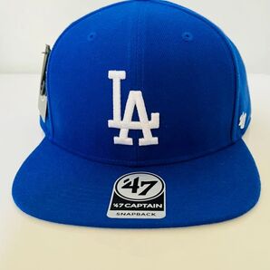 【新品未使用】47 キャップ MLB シュアショット キャプテン スナップバック メジャーリーグ ドジャース ロイヤルブルー
