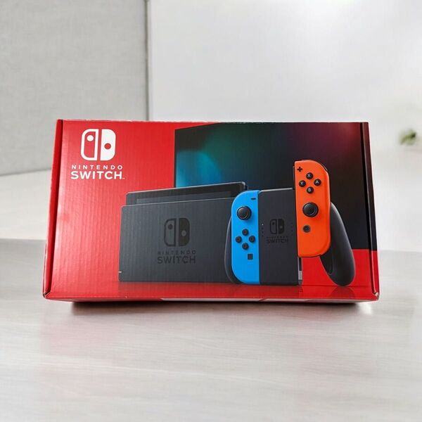 【美品・動作確認済】Nintendo Switch バッテリー強化モデル ニンテンドースイッチ ネオンレッド ネオンブルー