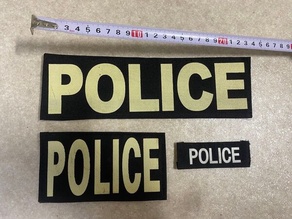 POLICE パッチ ベロクロ 大・中・小 サバゲー コスプレ