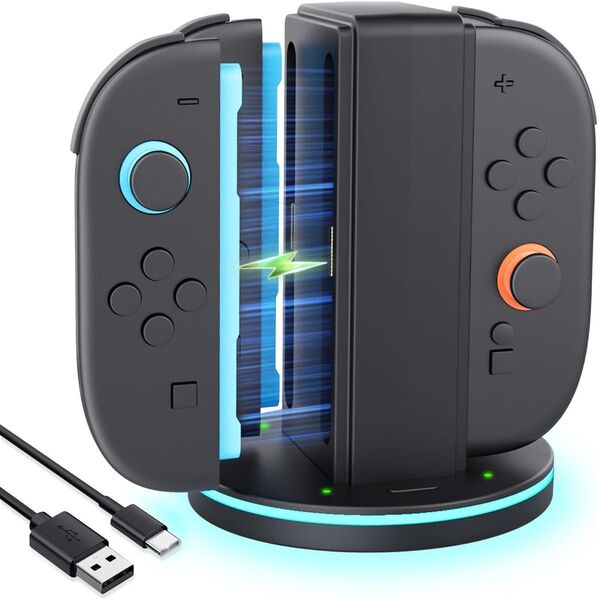 JZW-Shop Switch 2 Joy-Con2用 充電スタンド 収納一体型 Joycon2 コントローラー ハンドル