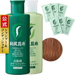 Sastty (サスティ) 利尻カラーシャンプー (ナチュラルブラウン)&カラーケアコンディショナー