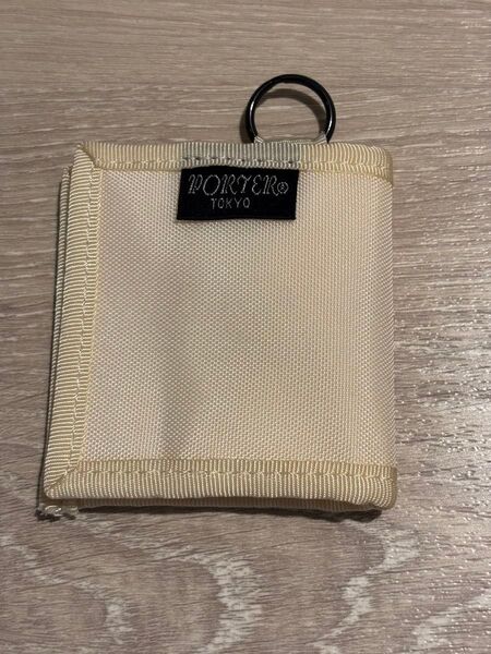 美品吉田カバンPORTERポーターコインケース小銭入れ ホワイト白ポーチ
