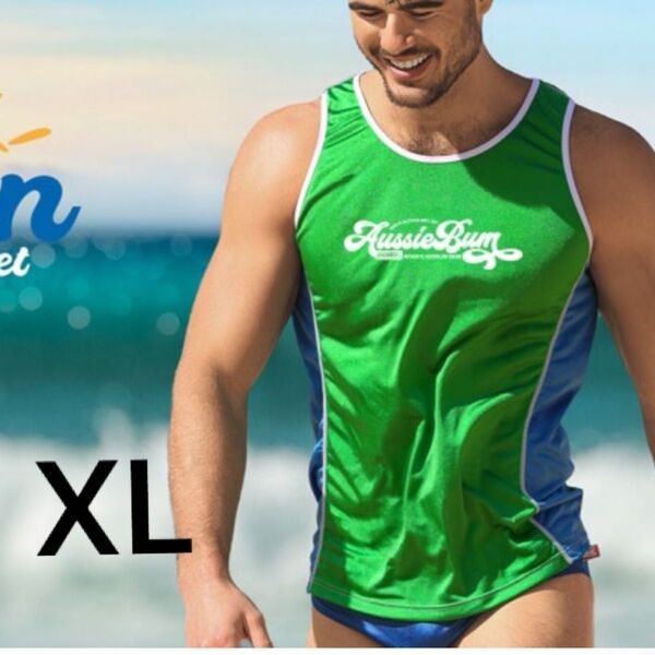 AussieBum タンクトップ グリーン XL