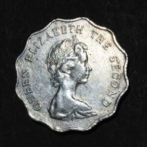 イギリス領時代 香港 1980年 2ドル硬貨 エリザベス二世 獅子