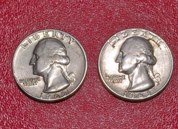 1965年発行 アメリカ クォーターダラー硬貨 25セット アンティークコイン