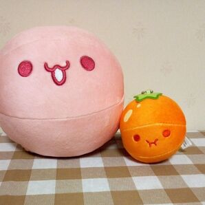 スイカゲーム ミドルぬいぐるみとマスコットぬいぐるみ 2個セット