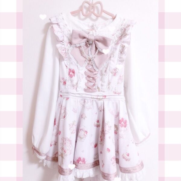 lizlisa Salon de Fraise柄 セットアップ