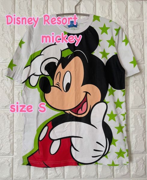 Disney resort ミッキーマウス 半袖Tシャツ Sサイズ